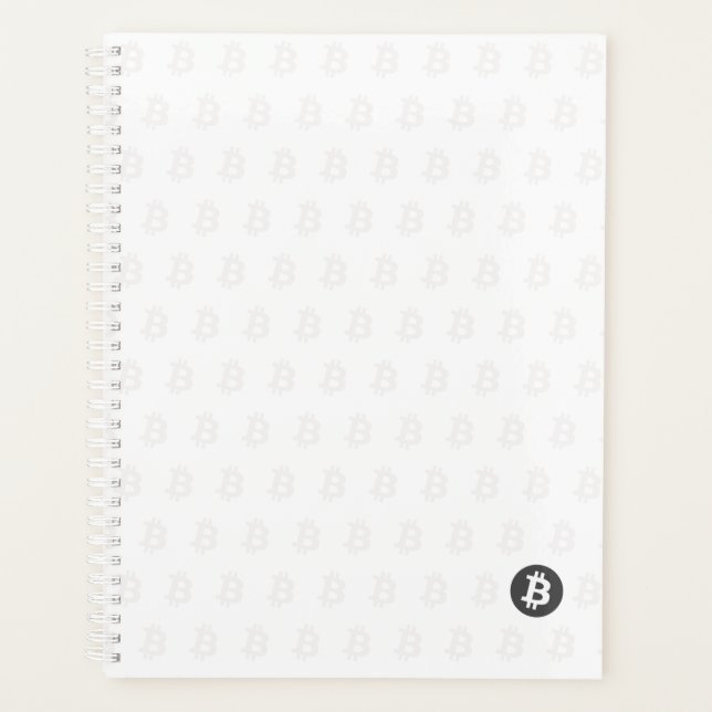 Bitcoin White Planner (Front)