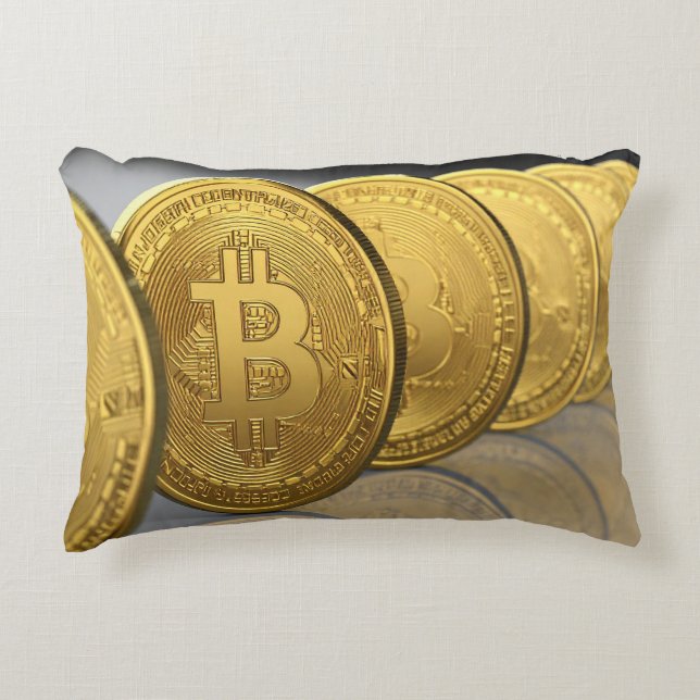 bitcoins decorative cushion (Front)
