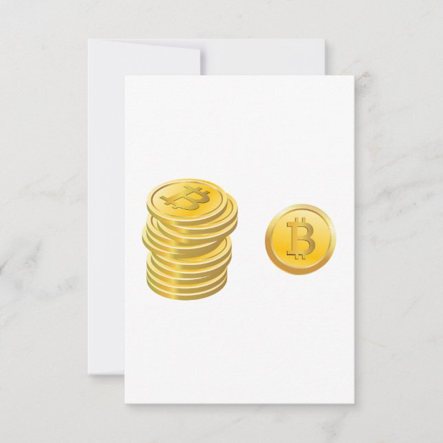Bitcoins Invitations (Front)
