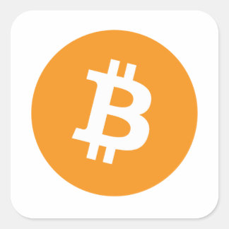 Bitcoins Square Sticker