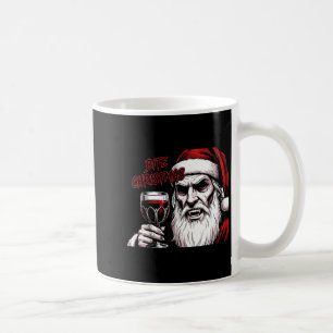 Bite Christmas Vamre Santa Claus Vintage Comic Boo Coffee Mug