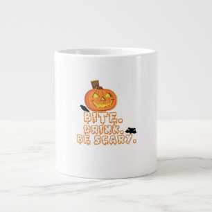 Bite Drink Be Scary Halloween Large Coffee Mug