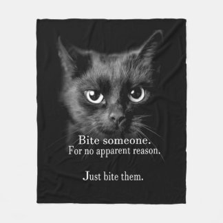 BITE EM..JUST DO IT! FLEECE BLANKET