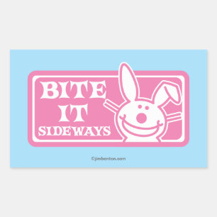Bite it Sideways Rectangular Sticker