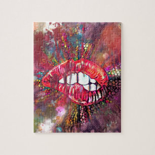 Bite Lip Jigsaw Puzzle
