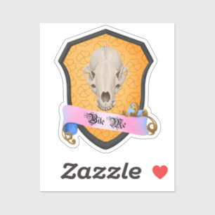 Bite Me Badger Skull
