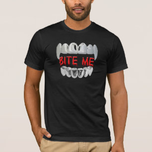 Bite Me Blood And Teeth Shirt