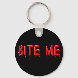 Bite Me Blood Key Chain