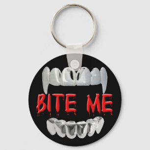 Bite Me Blood Key Chain