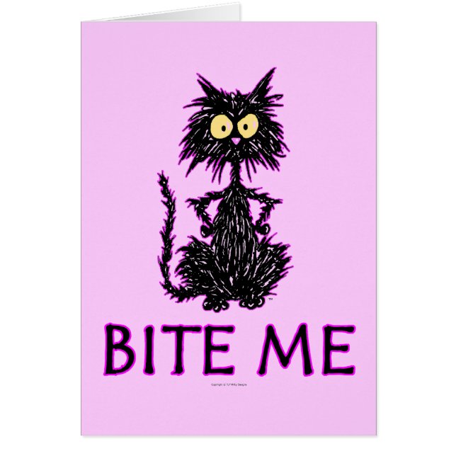 Bite Me! Cat Gift Designs (Front)