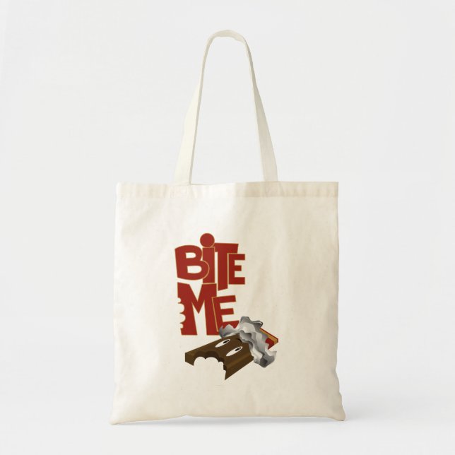 Bite Me - Chocolate Bar Tote Bag (Front)