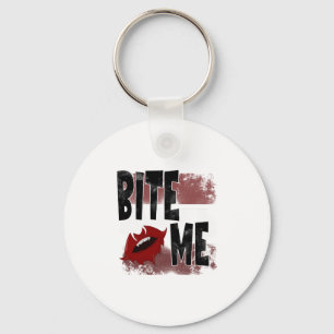 Bite me - Cool Quote - Halloween - Bat Key Ring