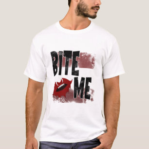 Bite me - Cool Quote - Halloween - Bat T-Shirt