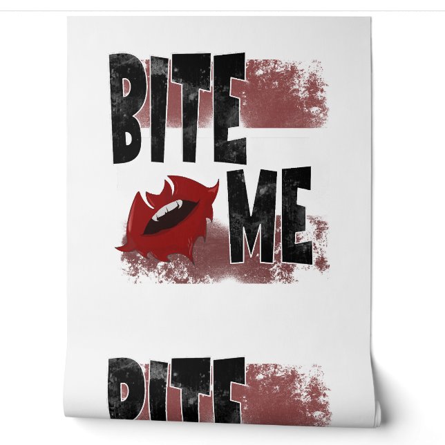 Bite me - Cool Quote - Halloween - Bat Wallpaper (Unrolling)