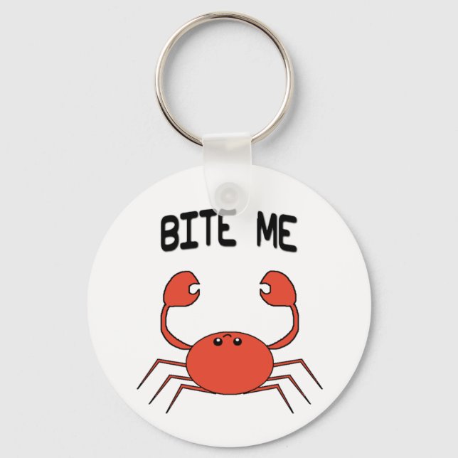 BITE Me crab keychain (Front)