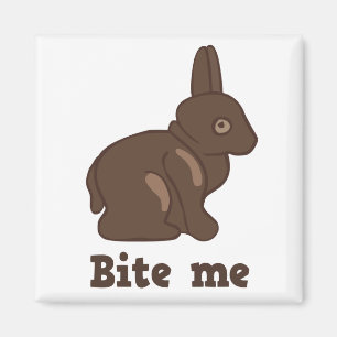 Bite Me Easter Bunny Magnet