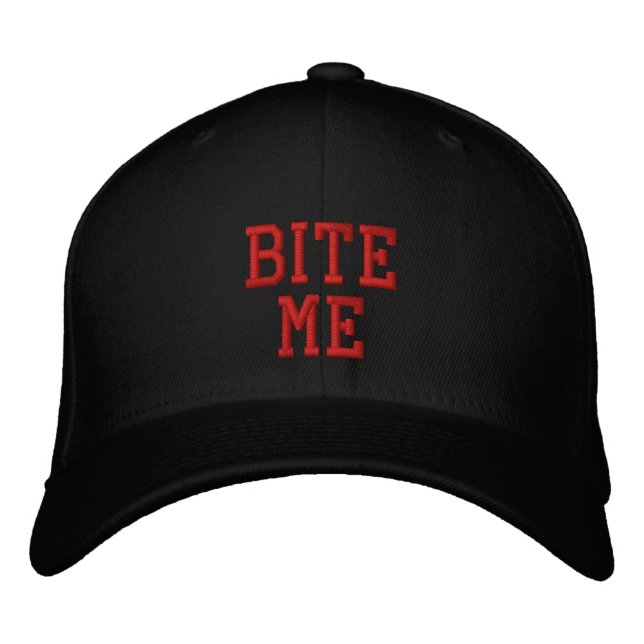 BITE ME EMBROIDERED HAT (Front)