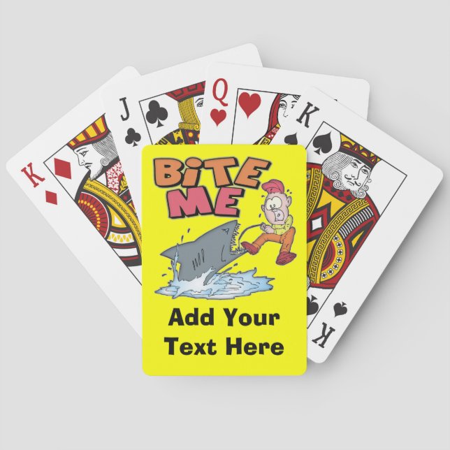 Bite Me Fishing Playing Cards (Back)