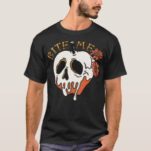 Bite Me Floral Skull T-Shirt
