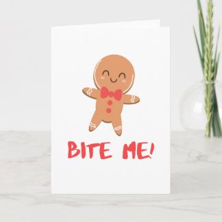 Bite Me! Gingerbread Man Card