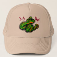 Bite Me! guys hat, snake bite, boyfriend gift