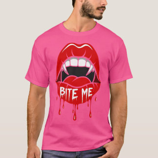 Bite Me Halloween style lips T-Shirt