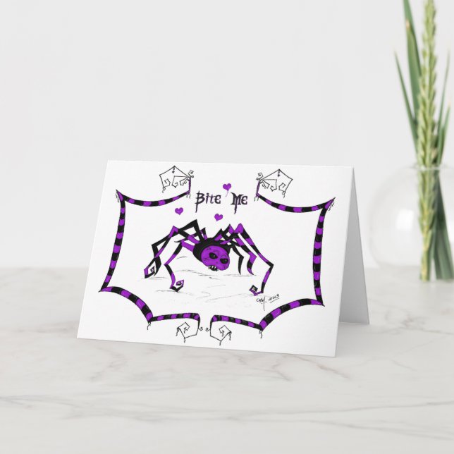 Bite Me Holiday Card (Front)