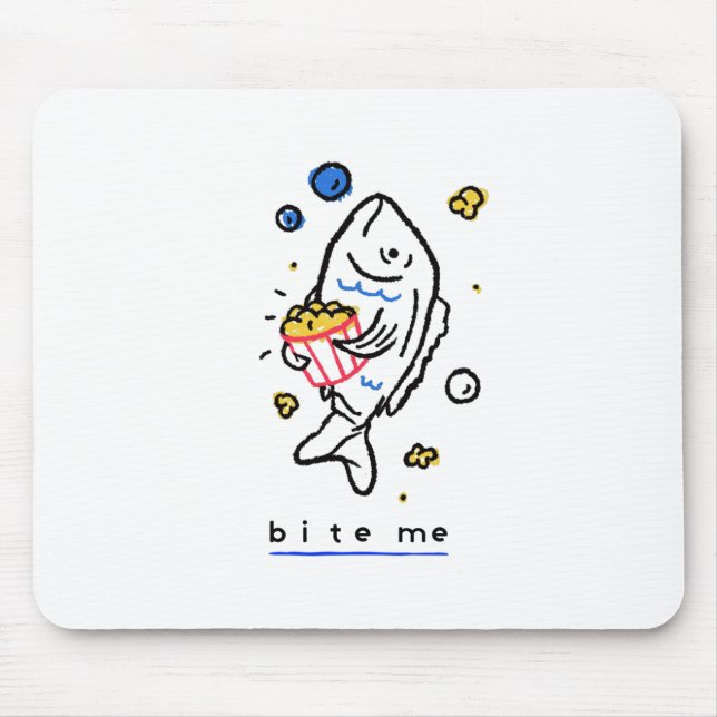 Bite Me Mouse Pad (Front)