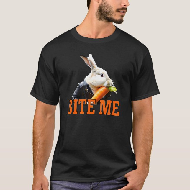Bite Me Rabbit T-Shirt (Front)