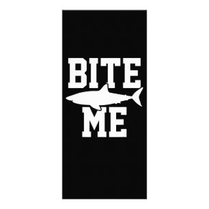 Bite Me - Shark Marine Biology Gift - Animal Ocean Rack Card