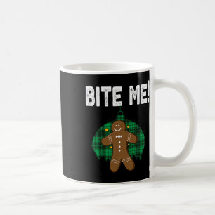 Bite Me Shirt Funny Christmas Gingerbread Man Cost Coffee Mug