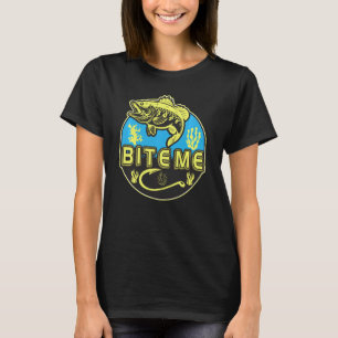 Bite Me Tee Men Women Fisherman Humourous Funny Ga