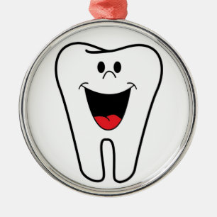 "BITE ME" TOOTH METAL ORNAMENT