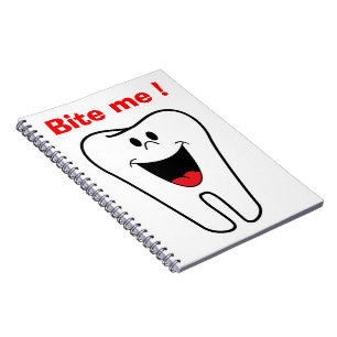 "BITE ME" TOOTH NOTEBOOK