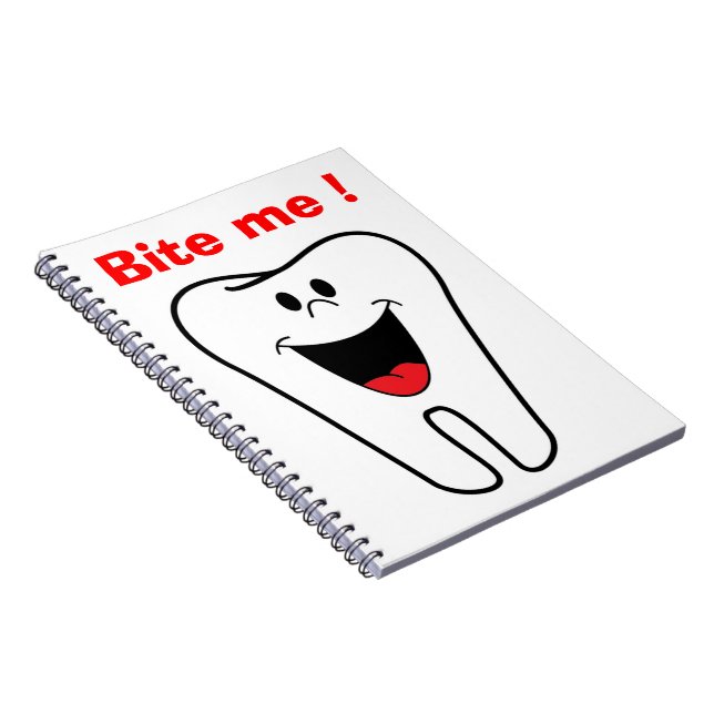 "BITE ME" TOOTH NOTEBOOK (Right Side)