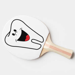"BITE ME" TOOTH PING PONG PADDLE