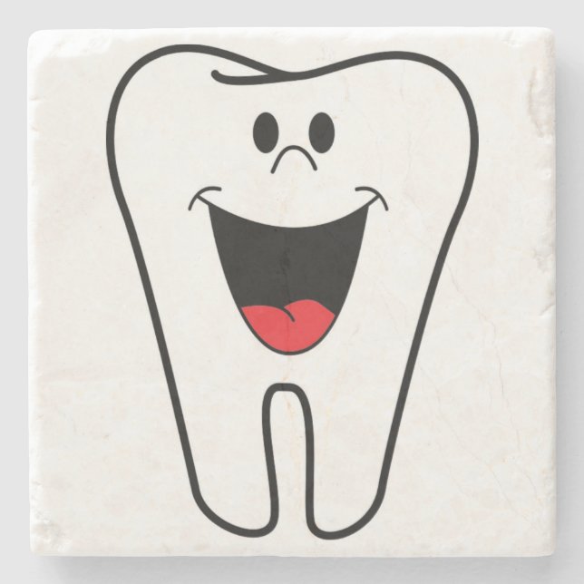 "BITE ME" TOOTH STONE COASTER (Front)