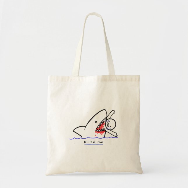 Bite Me Tote Bag (Front)