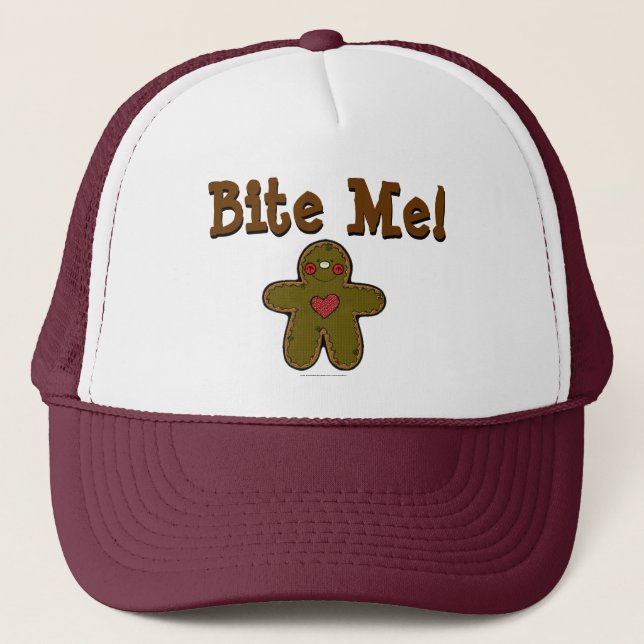 Bite Me! Trucker Hat (Front)