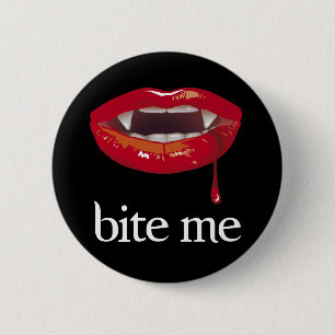 Bite Me Vampire button