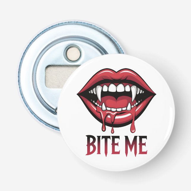 Bite Me Vampire Mouth Bottle Opener (Front)