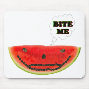 Bite Me Watermelon Mouse Pad
