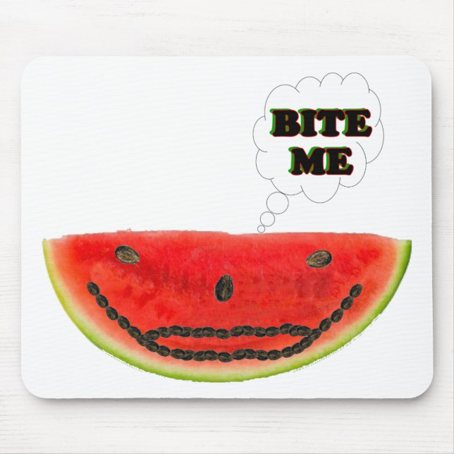 Bite Me Watermelon Mouse Pad (Front)