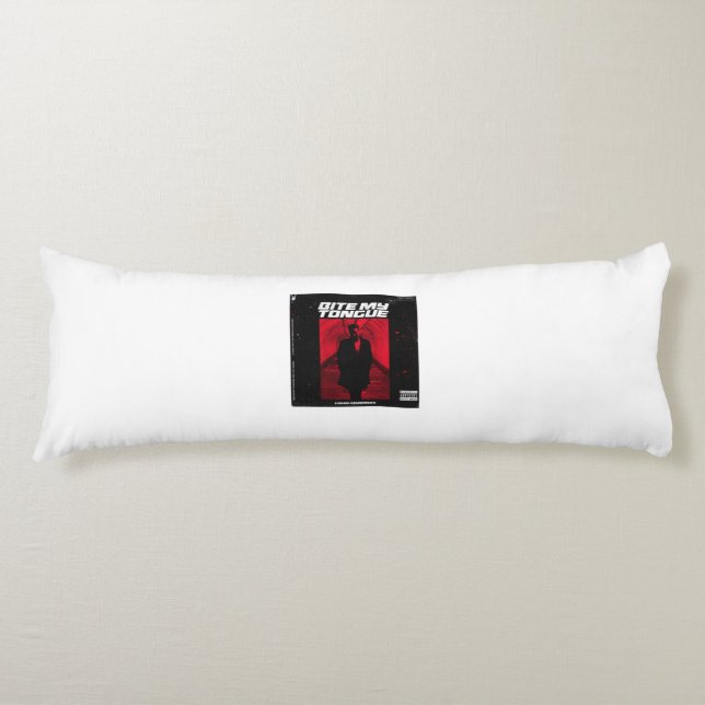 bite my tongue  body cushion (Front)