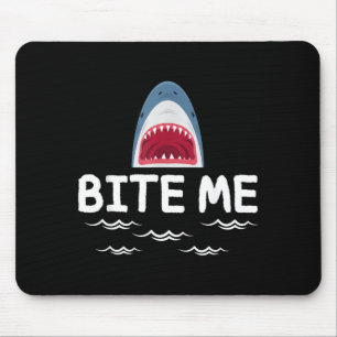 Bite Shark Lover Week Awareness Animal Ocean Mouse Pad