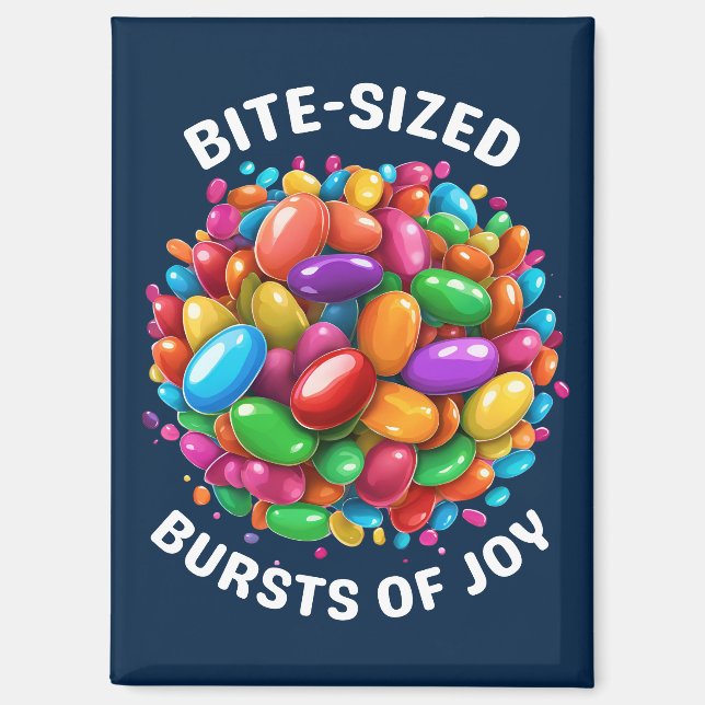 Bite-sized Bursts of Joy Magnet (Front)