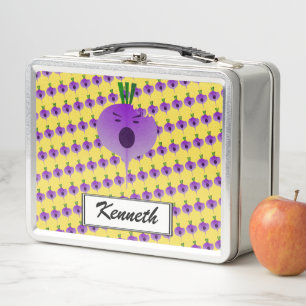 Bite the Angry Turnip by Kenneth Yoncich Metal Lunch Box