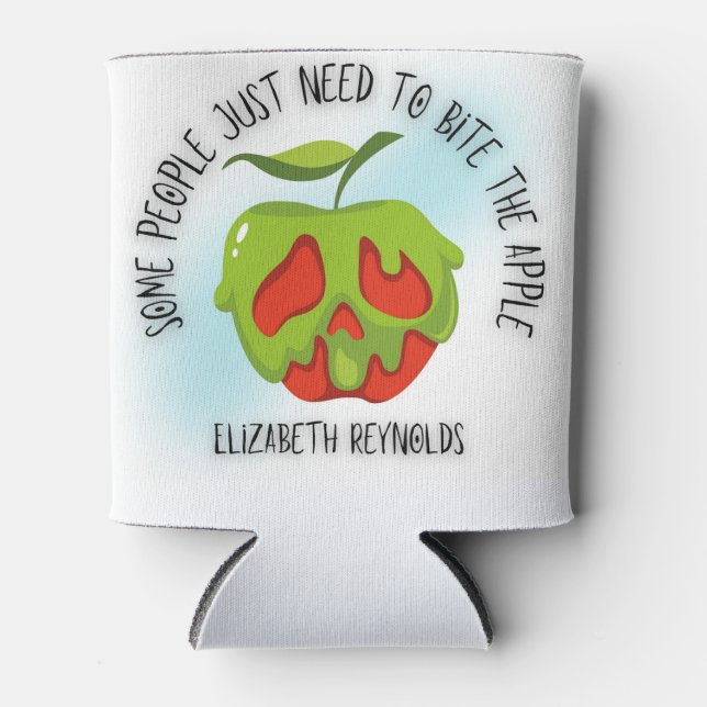 Bite the Apple Can Cooler (Front)