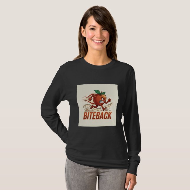 Biteback Apple Long Sleeve Shirt (Front Full)