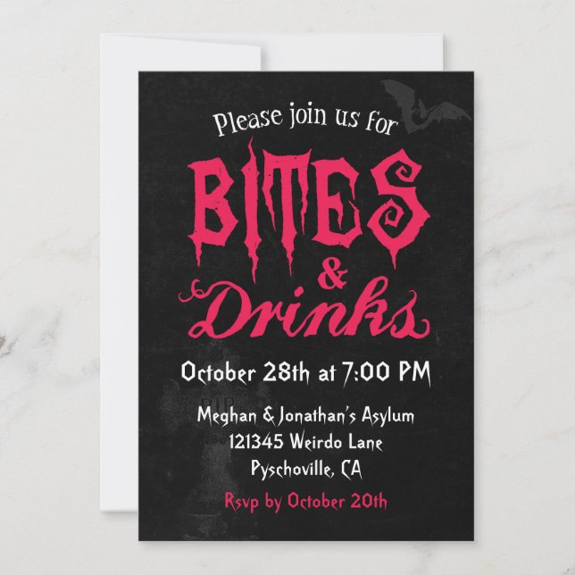 Bites & Drinks Invitation (Front)